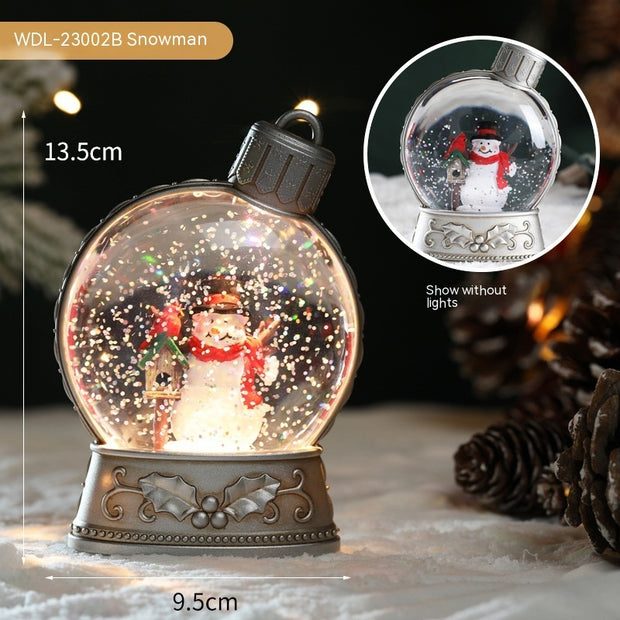 Christmas Holiday Decorations Luminous Simulation Flat Light LED Decoration Scene Layout Flame Light Home Decor